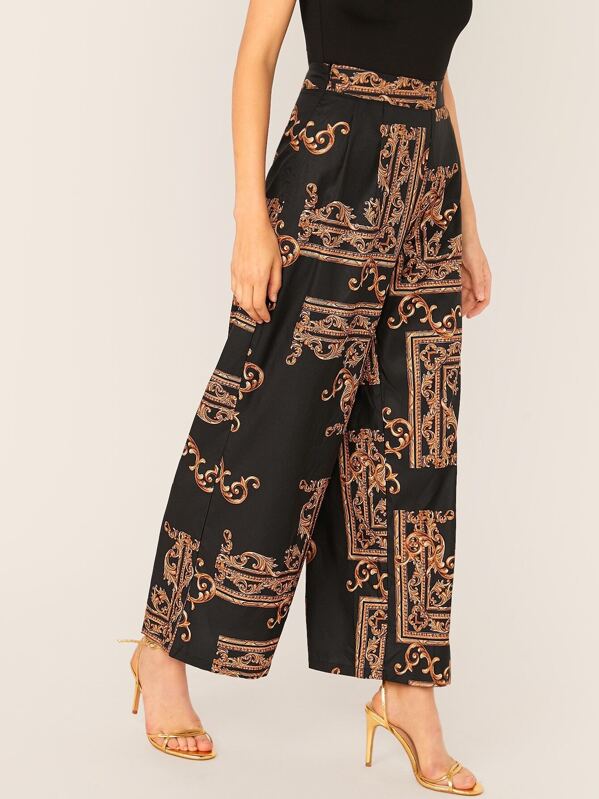 بنطلون واسع ملون بمقاسات مختلفة | شي ان