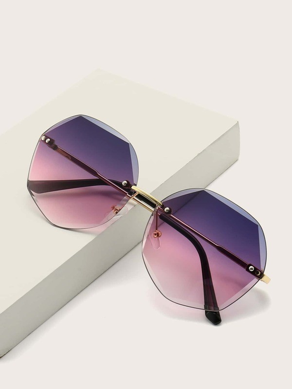 نظارات شمسية بعدسات ملونة بدون إطار | شي ان