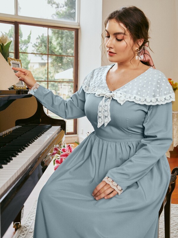 فستان بأكمام طويلة مقاسات كبيرة | شي ان