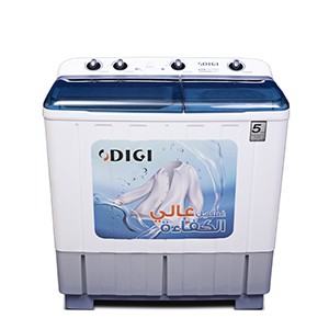 غسالة DIGI حوضين  - DG-WM-TTSKAB640W | 10 كيلو