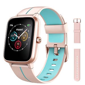 FKANT ساعة ذكية لتتبع اللياقة البدنية رياضية مع مراقب معدل ضربات القلب أثناء النوم