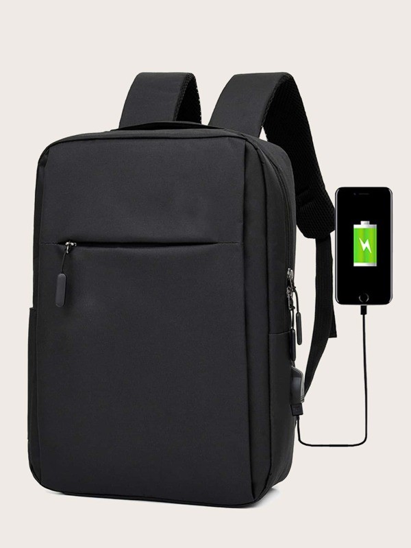 حقيبة ظهر رجالية بلون موحد | شي ان