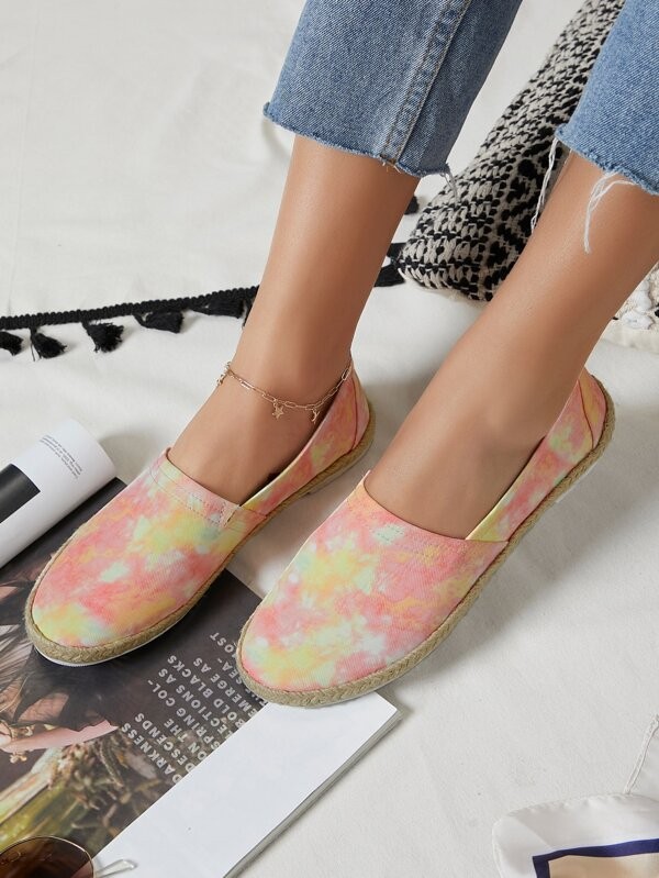 حذاء قماش مسطح متعدد الألوان | شي ان