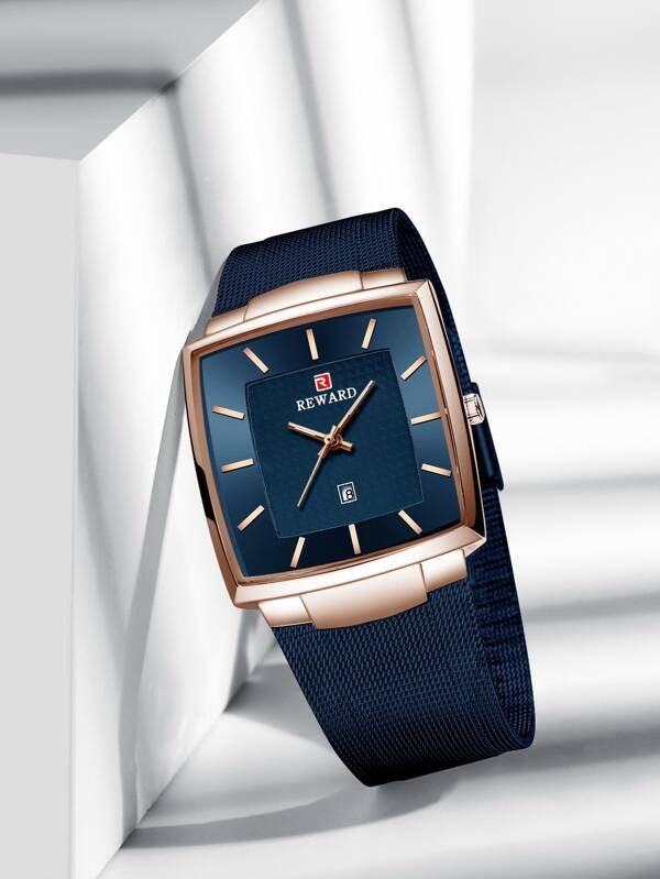 ساعة كوارتز بحزام شبكي للرجال | شي ان