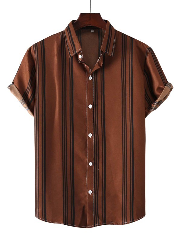 قميص رجالي مخطط | شي ان