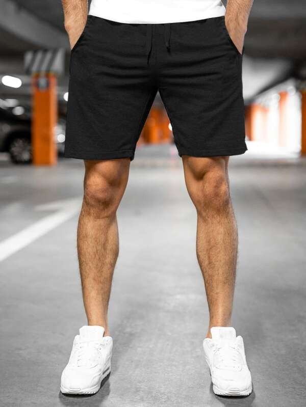 سروال قصير برباط وجيب مائل للرجال |  شي ان