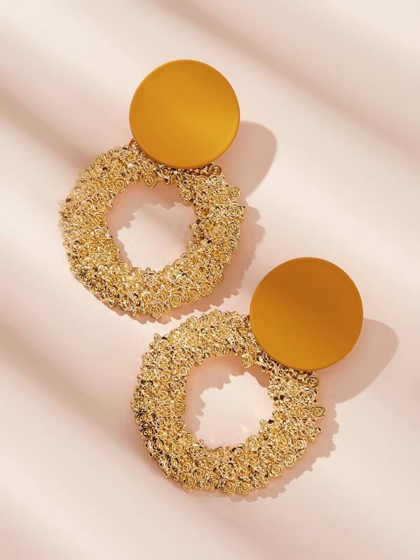 حلق مزخرف بلونين | شي ان