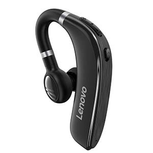 Lenovo Wireless Bluetooth 5.0 سماعة اذن مع ميكروفون مع خاصية إلغاء الضوضاء للاتصال أثناء العمل والقيادة والركض