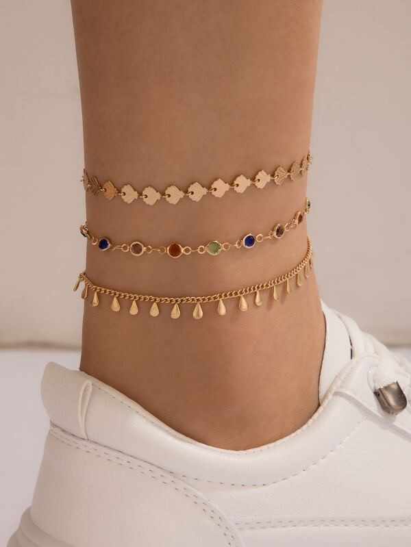 حجل مزخرف بحجر الراين 3 قطع | شي ان