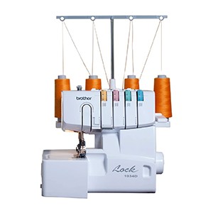Brother Serger ، 1034D ، آلة Overlock للإطار المعدني شديد التحمل ، 1300 غرزة في الدقيقة ، مصيدة قابلة للإزالة ، 3 أقدام ملحقة مرفقة ، أبيض