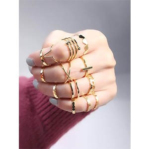 خاتم بديكور قلب 13 قطعة | شي ان