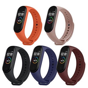 اسورة أحادية 5 قطع لـ Xiaomi Mi Smart Band 4 / Mi Band 3 ، اللوان متعددة