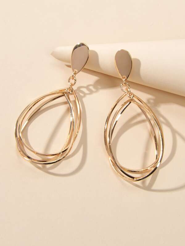 حلق متدلي شكل قطرة | شي ان