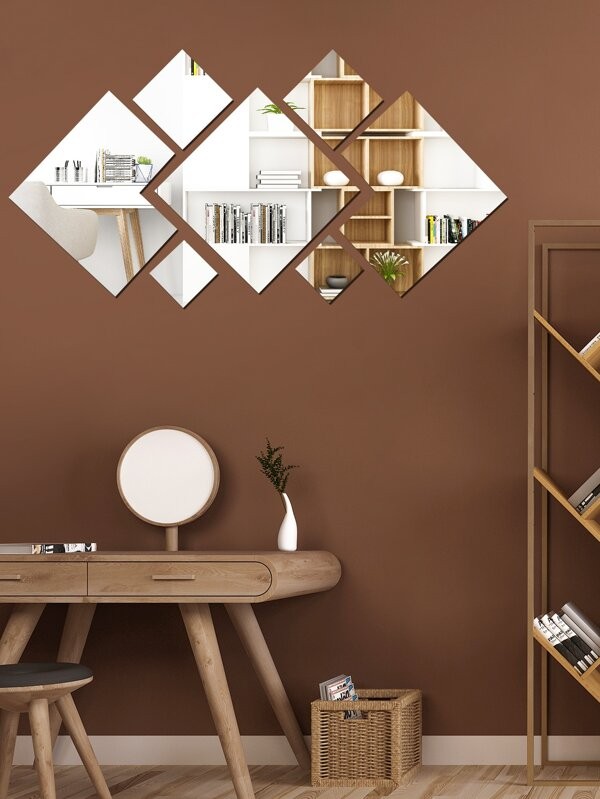 ملصق جدار مكون من 7 قطع مرآة مسطحة | شي ان