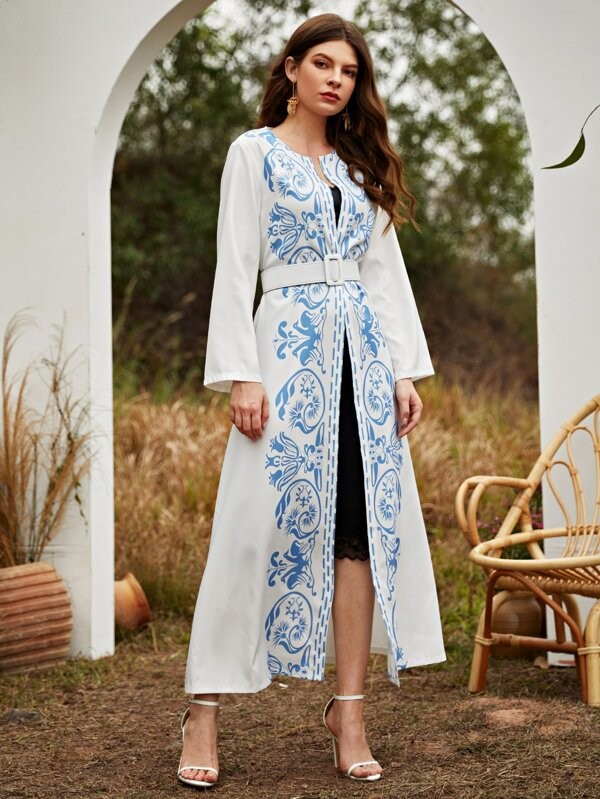 عبايات بوهيميا بحزام كاجوال | شي ان