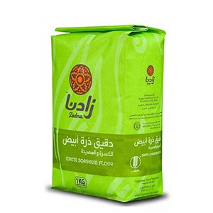 دقيق زادنا ذرة أبيض | زادنا قمح | زادنا دخن أبيض | 1 كيلو + باكيج