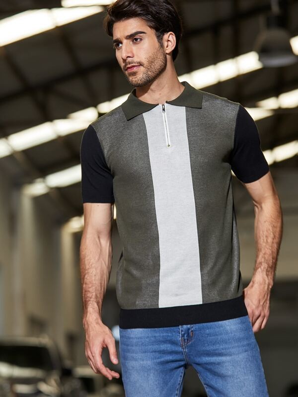 تيشيرت رجالي بلياقة وسستة أمامية | شي ان