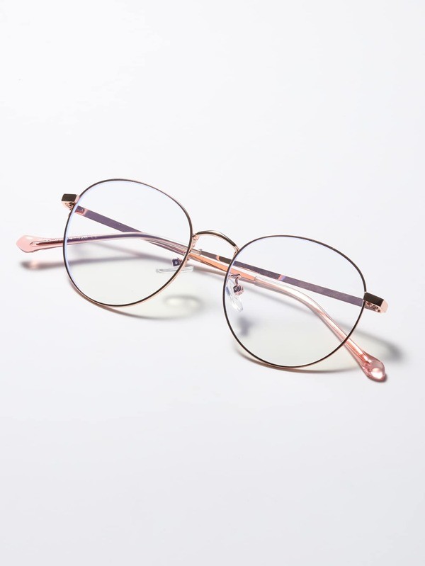 نظارة طبية واقية من الاشعة الزرقاء باطار معدني | شي ان