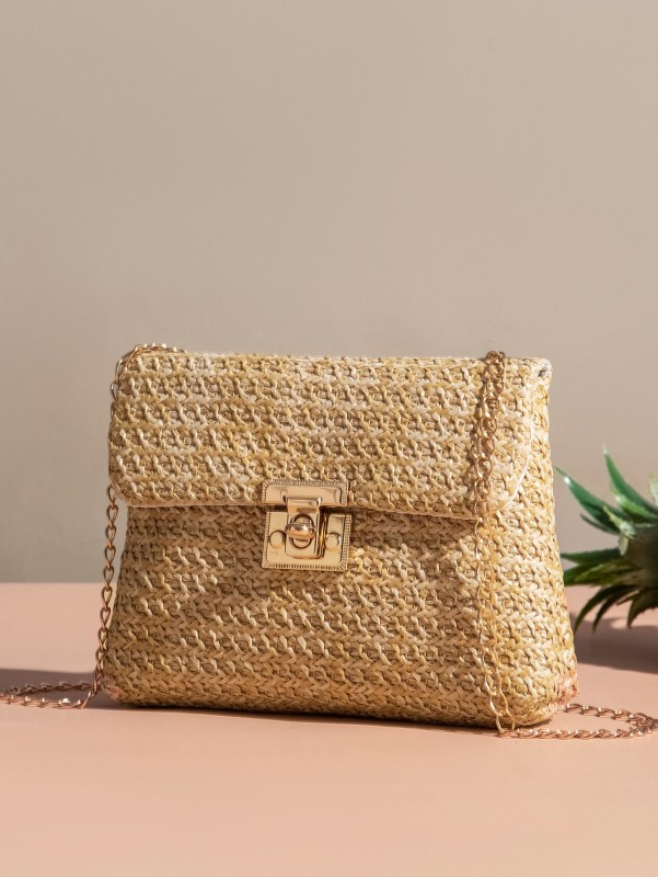 حقيبة كروس بتصميم سلسلة بقفل ملتوي | شي ان