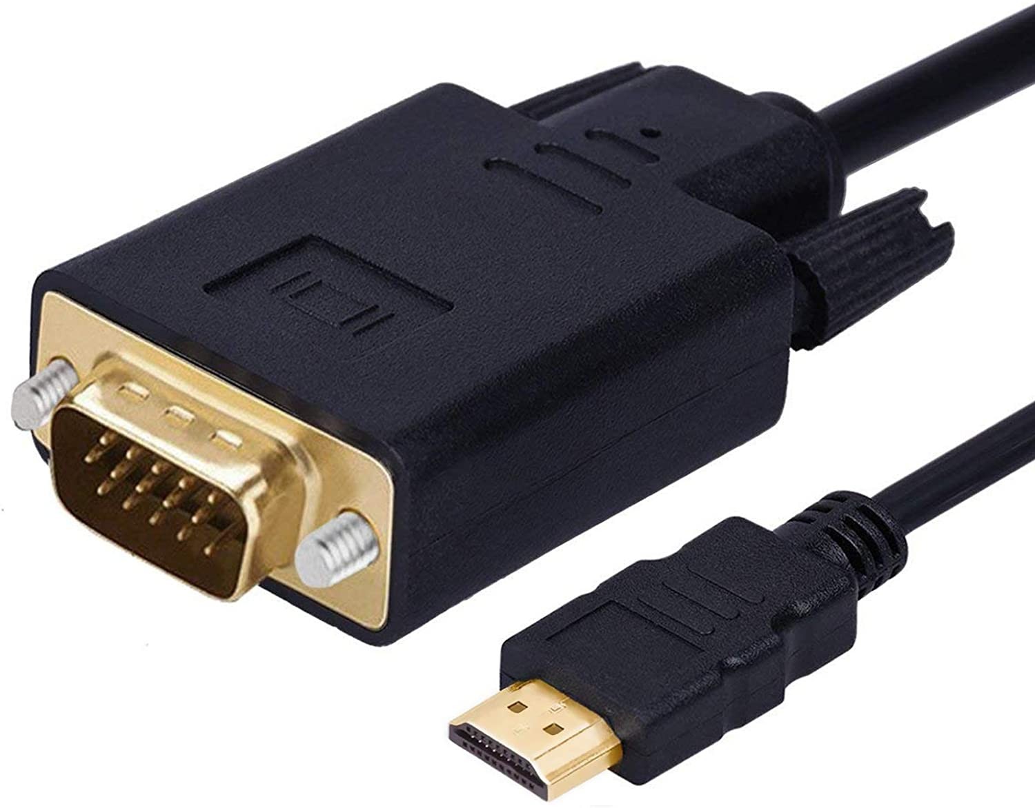 HDMI to VGA Cable Gold-Plated 1080P HDMI Male to VGA |اتش دي ام اي