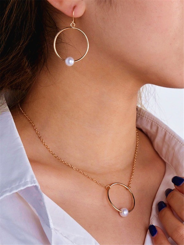 طقم اكسسوار بديكور لؤلؤة | شي ان