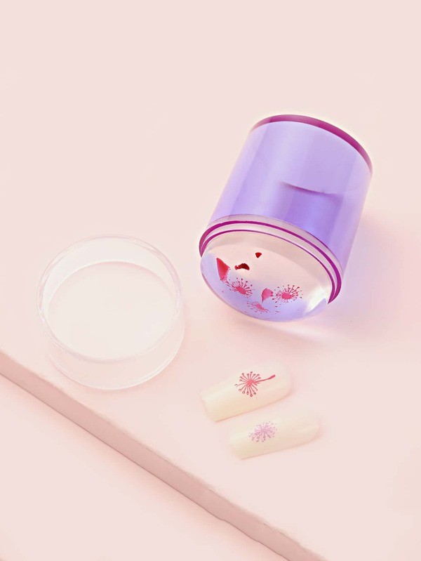 1pc Nail Art Stamper & 1pc Scraper | SHEIN | مشكل أظافر